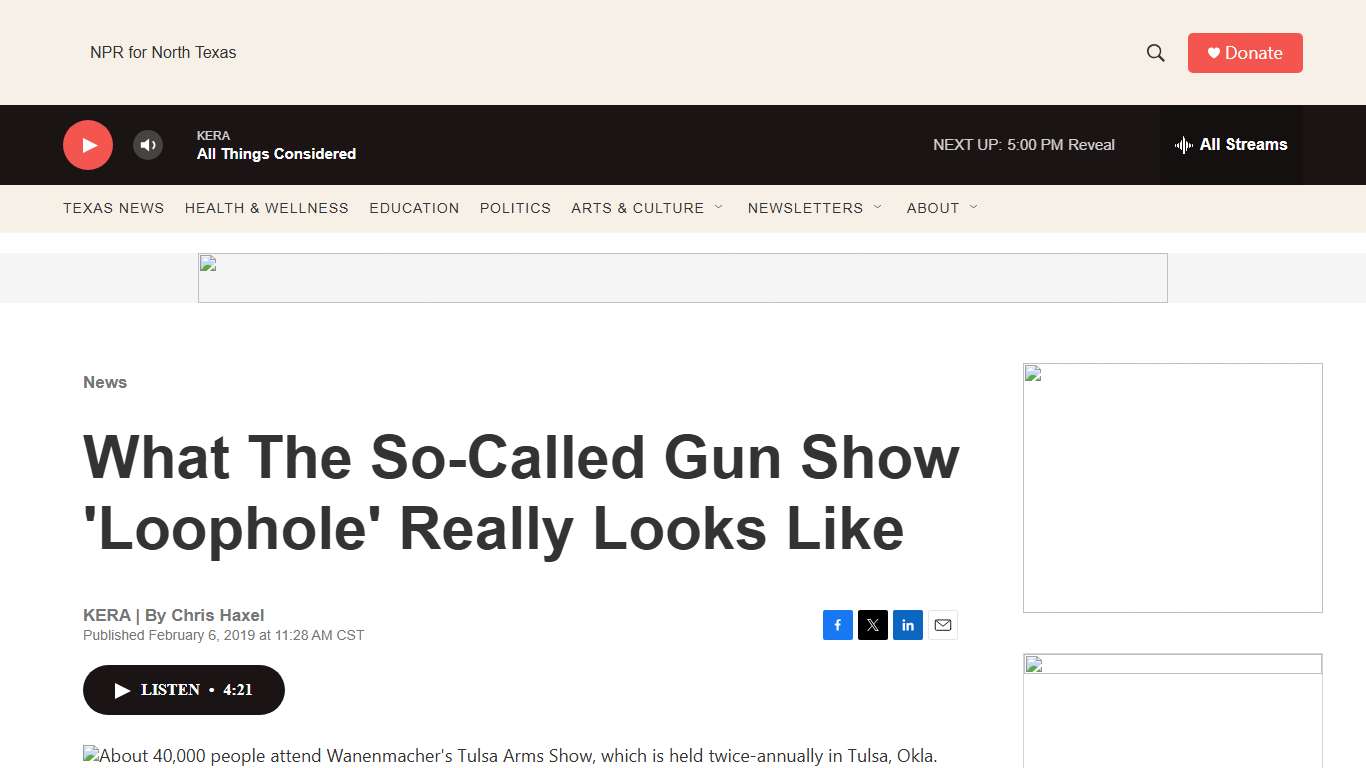 What The So-Called Gun Show 'Loophole' Really Looks Like KERA News